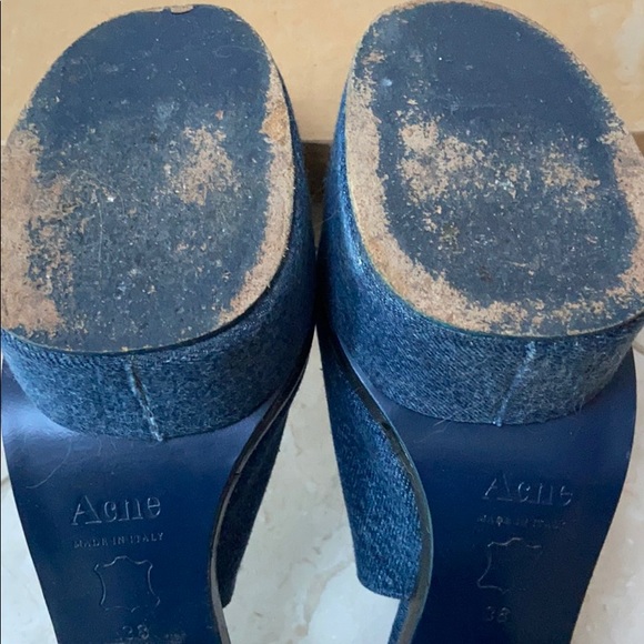 ACNE | Denim Platform Heels - Picture 8 of 8
